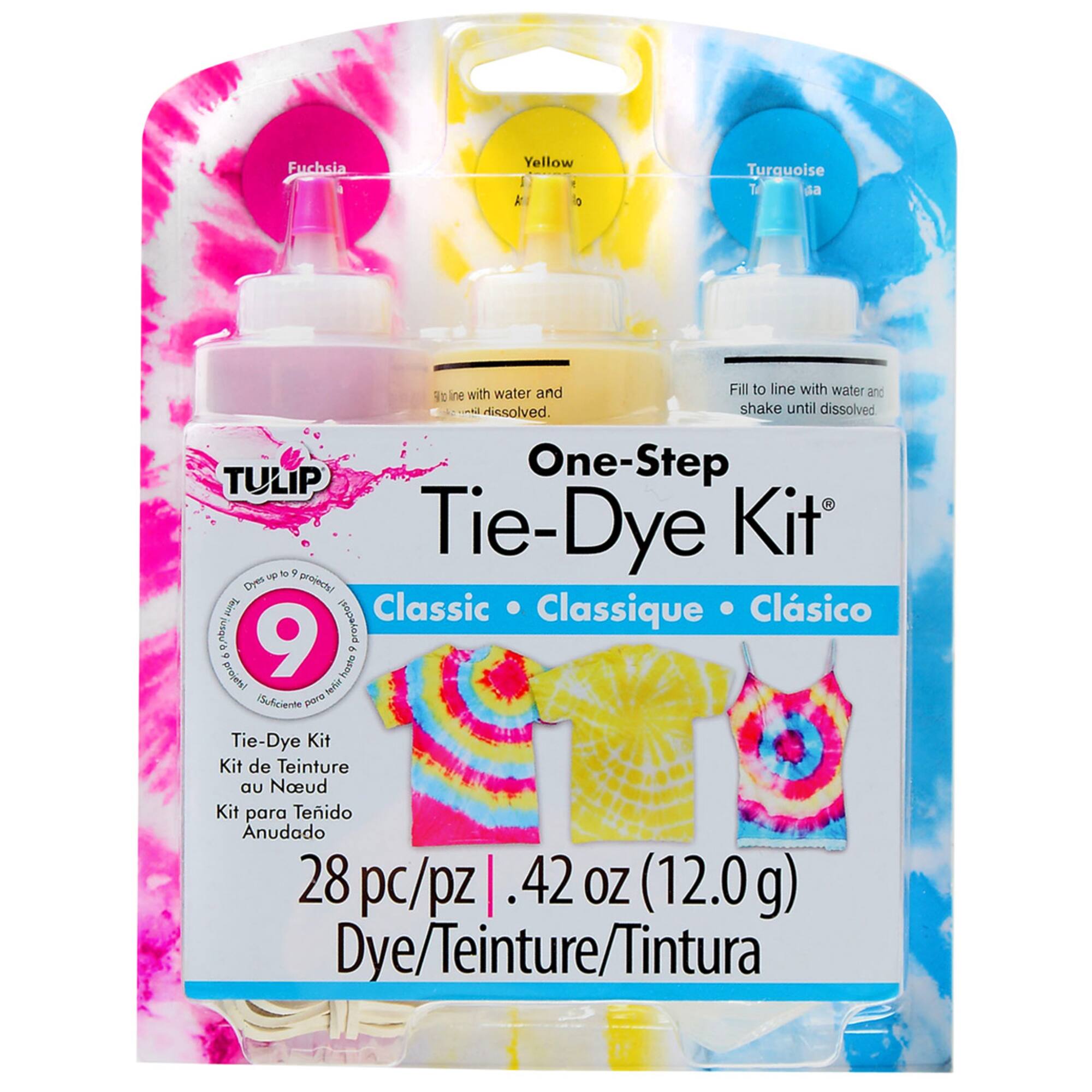 12 Pack: Tulip® One-Step Tie-Dye Kit